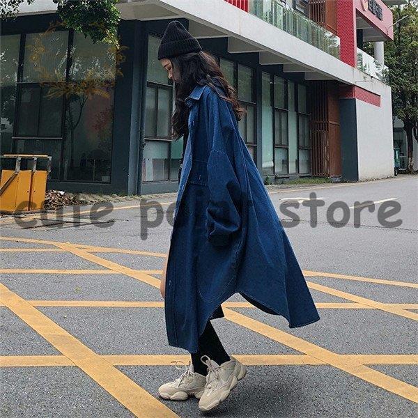 デニム コート ジャケット レディース Gジャン ロング アウター 大きい