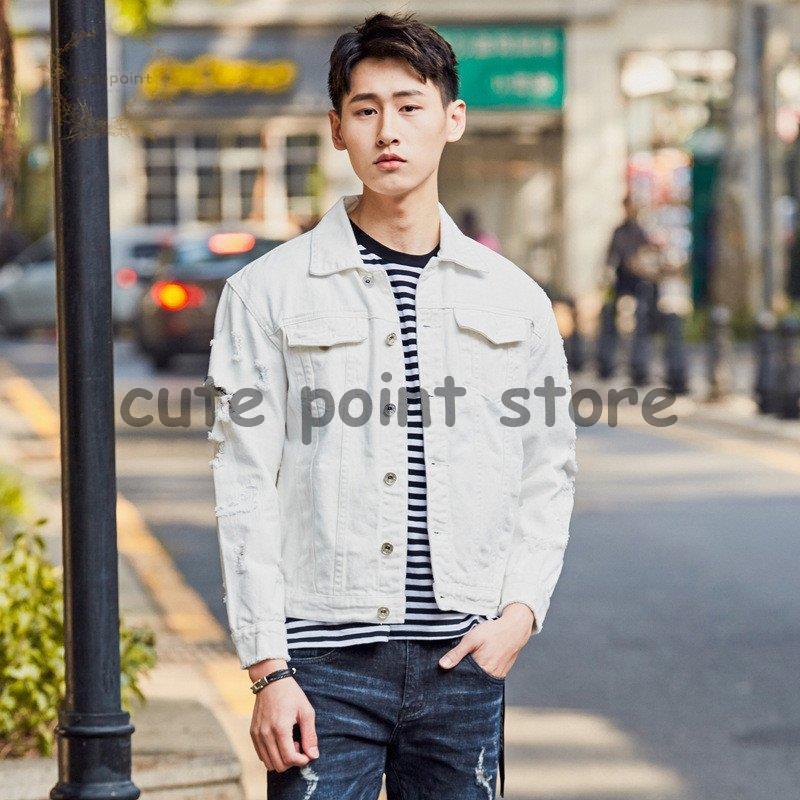 Gジャン デニムジャケット メンズ ジーンズ ジャケット ショート