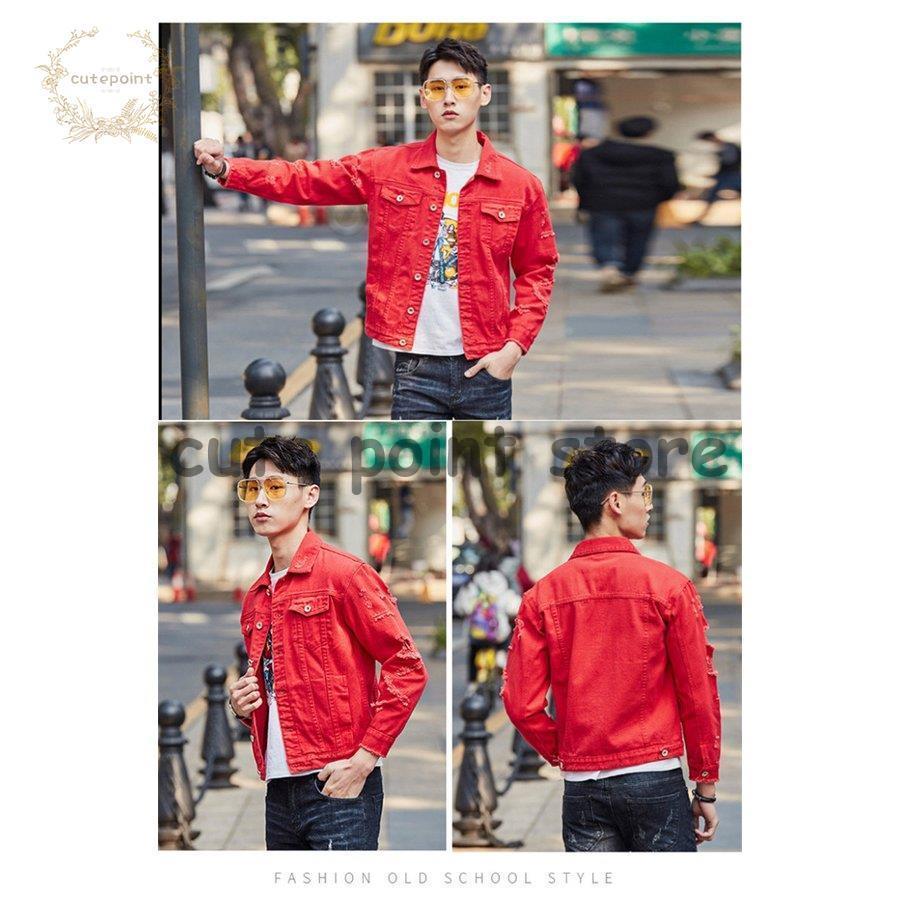 Gジャン デニムジャケット メンズ ジーンズ ジャケット ショート