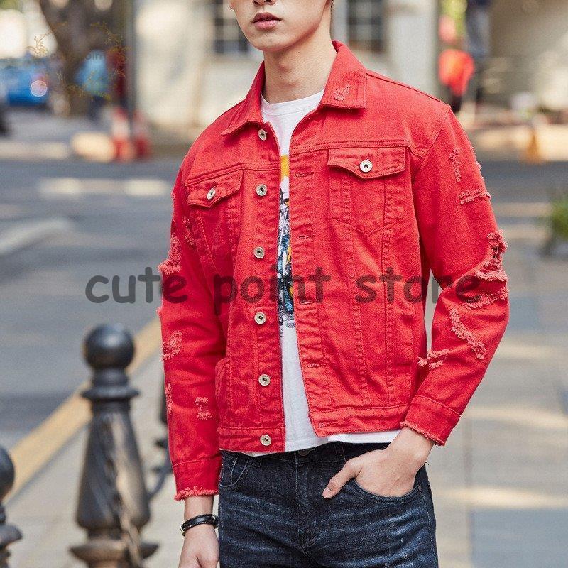 Gジャン デニムジャケット メンズ ジーンズ ジャケット ショート