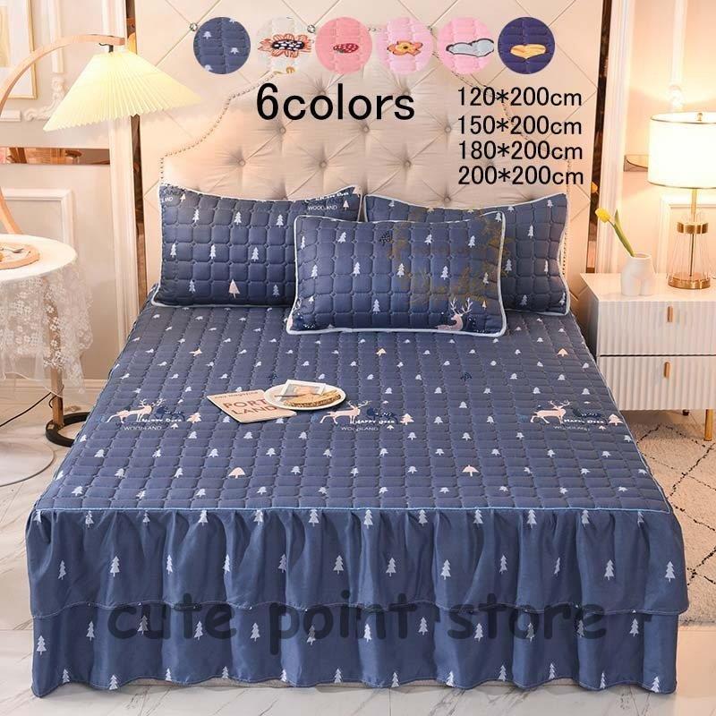 値引きする ベッドスカート ベッドカバー シングル セミダブル ダブル 秋冬用 厚手 オシャレ 北欧風 インテリア 滑り止め 可愛い ベッド用品 寝具 柔らかい 洗える 驚きの安さ Turningheadskennel Com