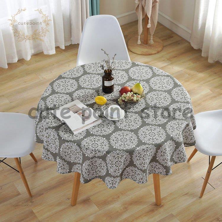 送料無料お手入れ要らず テーブルクロス 円形 北欧風 お手入れ簡単