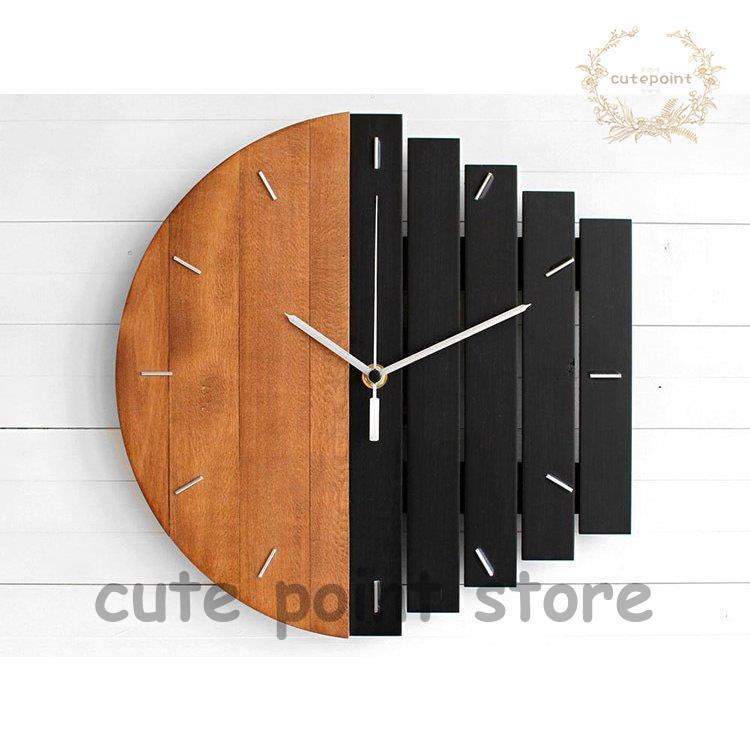 pacifica collectives 木製シンプルモダン壁掛け時計 calm-interior_clock-holger