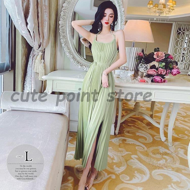 生まれのブランドで ウエストマーク アコーディオンプリーツ とろみ ワンピース スリット ガーリー 謝恩会 シンプル 着やせ セレブスタイル ロングワンピース ワンピース サイズ M Www Collectiviteslocales Fr