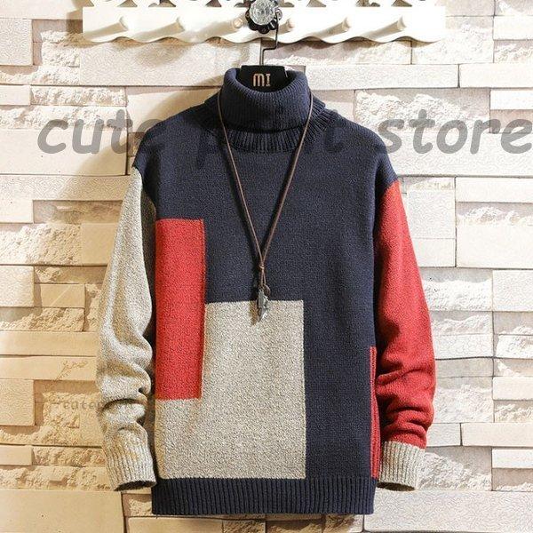 セーター メンズニット 秋冬 ニットメンズ 秋冬 秋 長袖ニット ミックスカラー M L Xl 2xl 3xl 4xl 5xl セーター 男性用 2色 Ct5 Army43 Cute Point 通販 Yahoo ショッピング
