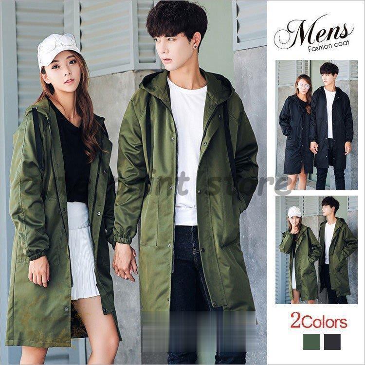 Pコート ペアルックコート メンズ レディース トレンチコート パーカー カップル ロングコート アウター ジャケット 無地 21新品 Ct5 Jmcoat110 Cute Point 通販 Yahoo ショッピング