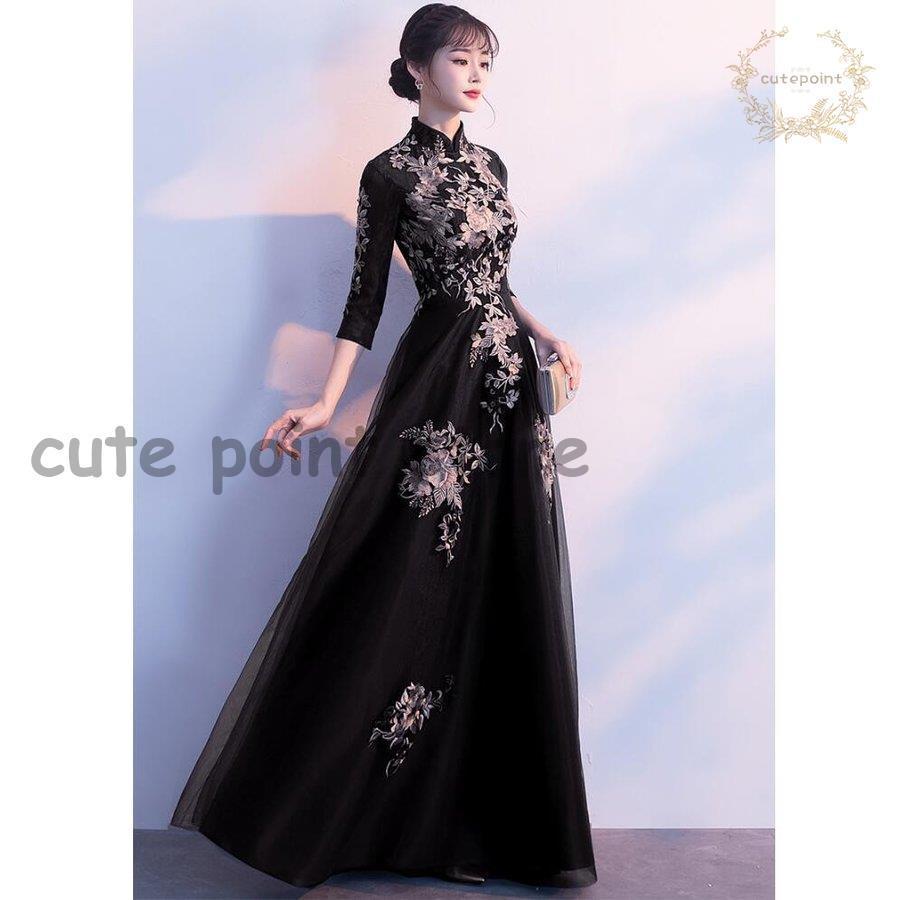 正規 ブランド ウエディングドレス 立ち襟 ロング丈ドレス パーティードレス 結婚式ワンピース フォーマルドレス お呼ばれ 大きいサイズ 二次会 卒業式 成人式 謝恩会 演奏会 5引き半額 Shirleyryan Ca