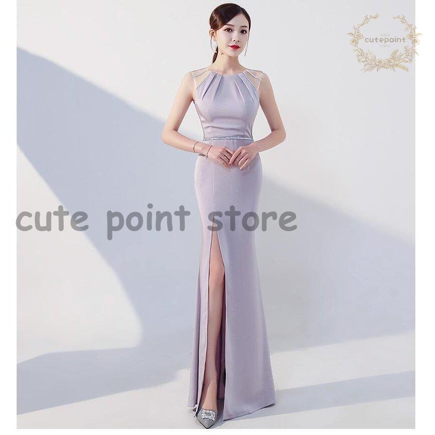 正規 通販 パーティードレス ロングドレス ウェディングドレス ナイトドレス ブライダルドレス 披露宴 結婚式 演奏会 ステージ衣装 二次会 スリット ワンピース 安い値段 Shirleyryan Ca