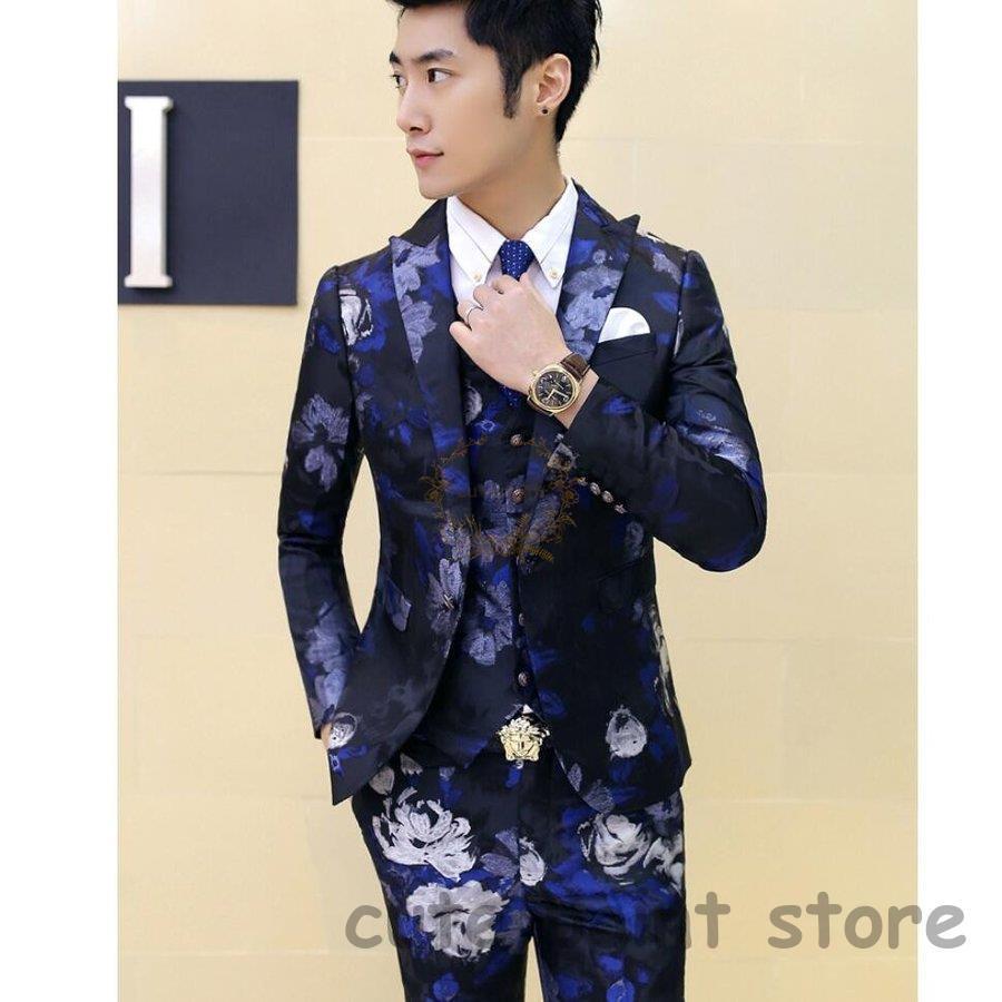 メンズスーツ 新作 花柄 タキシードスーツ 成人式 3点セットスーツ 二次会 1つボタンスーツ フォーマルスーツ 成人式 結婚式 ビジネススーツ 二次会 卒業式 就職活 Point Cute 成人式 Ct918 Ffnz56 正規品販売衝撃価格