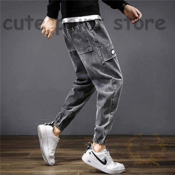 サルエルパンツ メンズ デニムパンツ カーゴパンツ ボトムス パンツ ジーンズ 冬ズボン アンクルパンツ リブパンツ 秋冬 79 以上節約