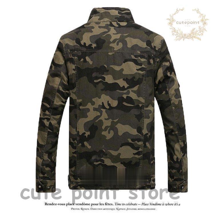 公式 Jacket アウター カモフラ ブルゾン ミリタリージャケット 迷彩ジャケット メンズ ジャケット スタンドカラー カジュアル ジャケット モッズ ミリタリージャケット サイズ L Iceenergy Nl