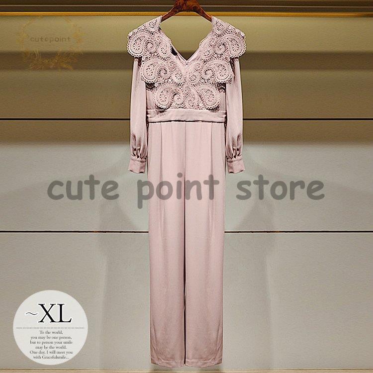 人気セール サロペット オーバーオール オールインワン レース ファスナー 襟なし 個性的 ピンク 魅力的 ベーシック お出かけファッション 可愛い デート 売れ筋一番人気 Www Superavila Com