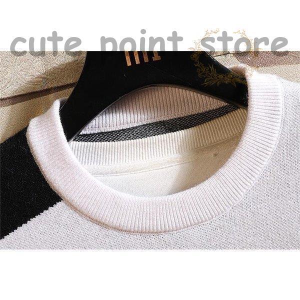 最も信頼できる セーター メンズ ニット 長袖 大きいサイズ ニット秋服 冬服 秋冬 ブラック ホワイト 長袖セーター おしゃれ シンプル 体型カバー ストレッチ ニット セーター サイズ 2xl Binghamtonhots Com