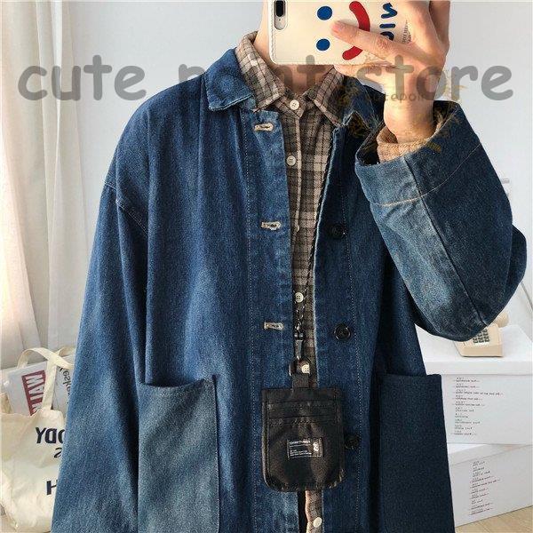 Gジャン ジージャン デニムコート メンズ ロングコート トレンチコート ヴィンテージ ジャケット 大きいサイズ コート B系 おしゃれ アウター Gジャン アウター FKP1242473673(11806円)