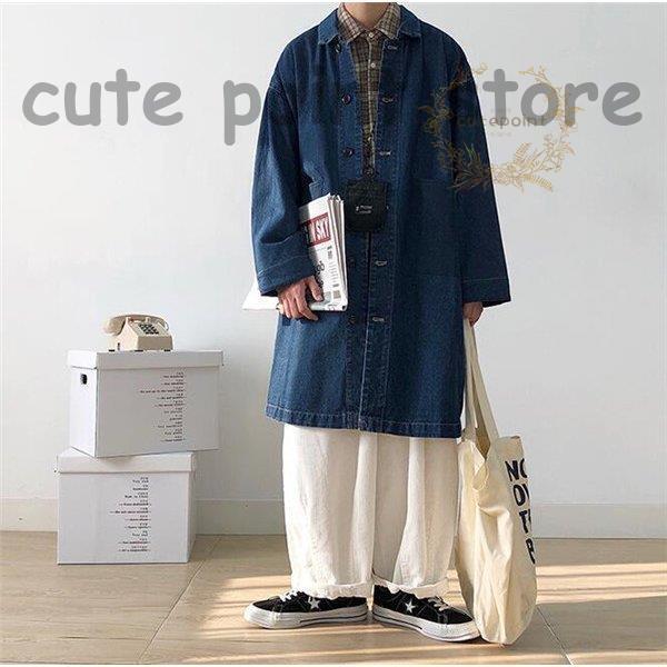 Gジャン ジージャン デニムコート メンズ ロングコート トレンチコート ヴィンテージ ジャケット 大きいサイズ コート B系 おしゃれ アウター Gジャン アウター FKP1242473673(11806円)