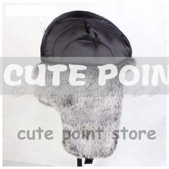 秋冬 ロシア帽 新年セール フライトキャップ メンズ パイロットキャップ 厚手 防寒 あったか フェイクファー 毛皮 帽子 耳あて付き | ブランド登録なし | 07