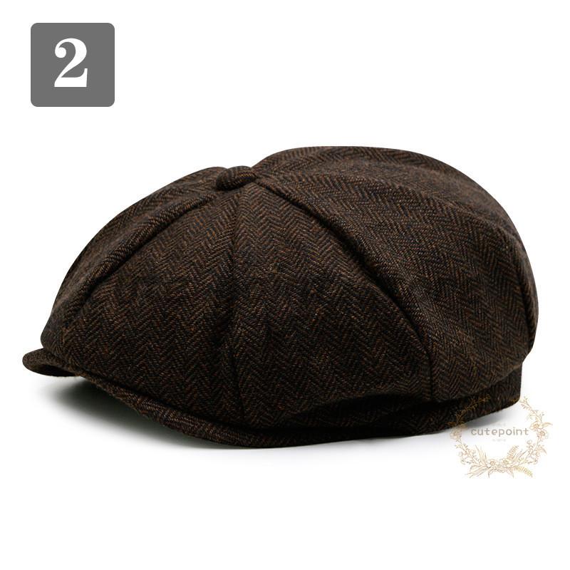キャスケット メンズ 帽子 ハンチング帽 無地 カジュアル ファッション アウトドア かっこいい 男性用 紳士 春秋冬 おしゃれな帽子 | ブランド登録なし | 02