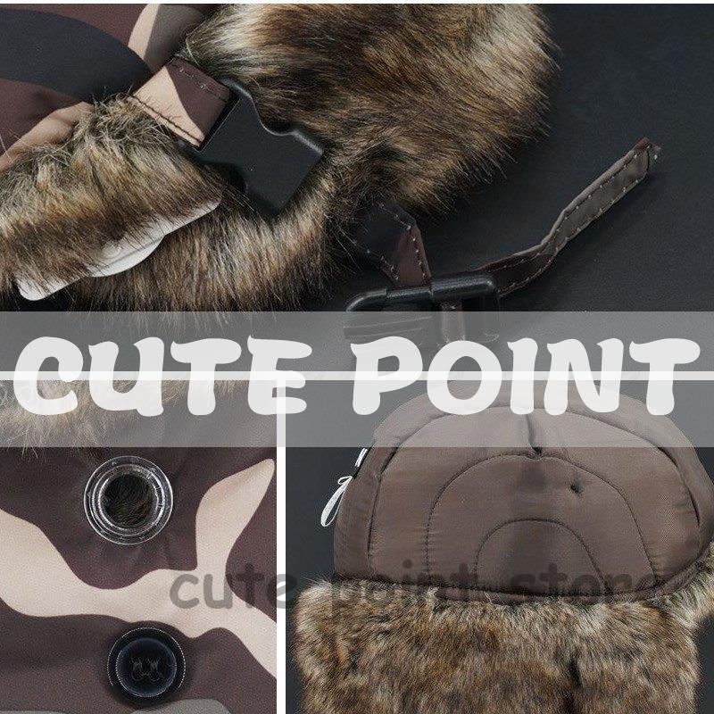 ロシア帽 メンズ フライトキャップ パイロット 迷彩柄 カジュアル 厚手 防寒対策 あったか アウトドア 秋冬物 きれいめ おしゃれ | ブランド登録なし | 09