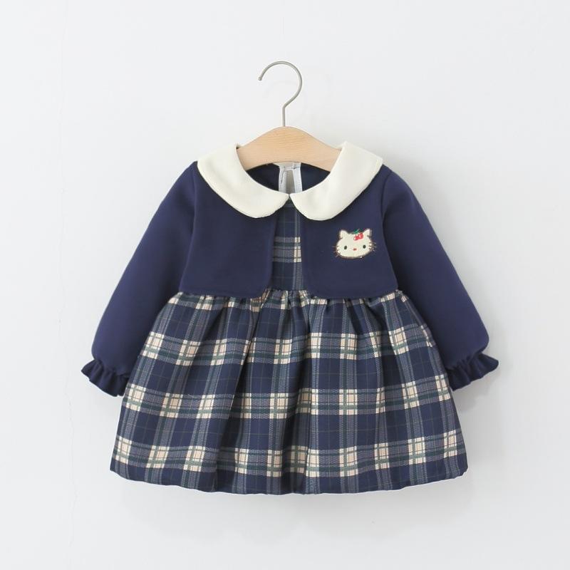 ベビー服 ワンピース ドレス 女の子 70 80 90 100 赤ちゃん 長袖 お祝い 結婚式  入園式 卒園式 赤ちゃん 子供服　入園式　100日祝 可愛い　出産祝い | ブランド登録なし | 01