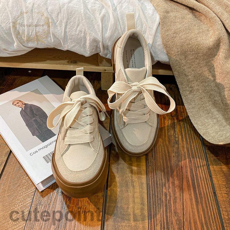 レディースシューズ 春夏 スニーカー 白 フラットシューズ Pu革 レディーススニーカー 40代 フラット靴 厚底靴 歩きやすい 美脚 スリッポン靴 通勤 可愛い Cx0415 Fhxz255 Cute Point 通販 Yahoo ショッピング