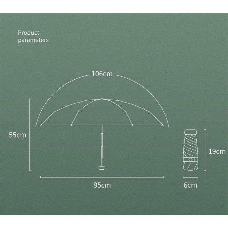 日傘 折りたたみ傘 レディース メンズ 無地 軽 軽量 黒ゴム晴雨兼用 折りたたみ傘 UVカット6本骨 ミニ傘 日傘 雨傘 遮光 遮熱 5段折りたたみ 紫外線対策 手動｜cutepoint｜18