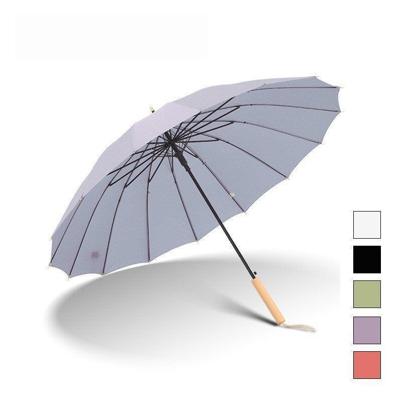 通常在庫品 長傘 レディース メンズ 長柄 日傘 雨傘 晴雨兼用 ビッグサイズ Uvカット 紫外線対策 ボタン手動開閉式 大きい長傘 オシャレ 16本骨 おしゃれ かわいい きれいめ Highcourt Gov Mv