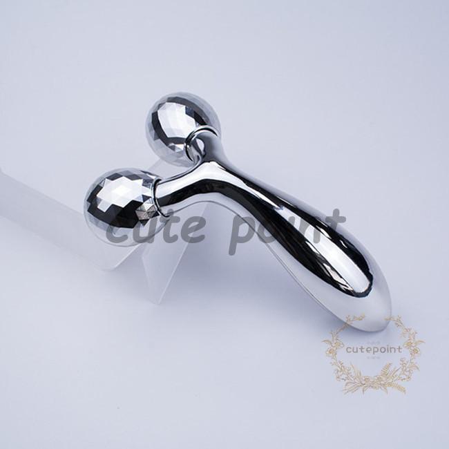 Y字型 ステンレススチール 美顔ローラー 美容ローラー Y字型 美顔ローラー マッサージ 小顔ローラー