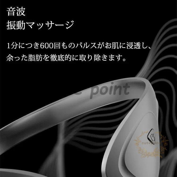 美顔器充電式 四段階レベル調整 マイクロカレント & WAVES音波振動