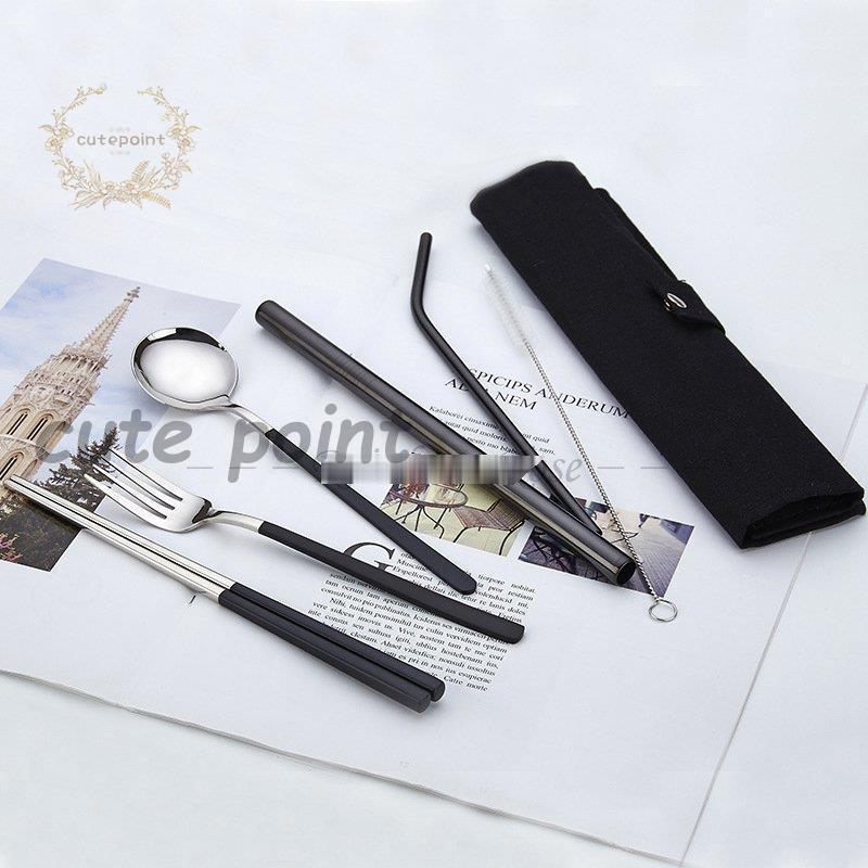 食器 6本セット お箸 スプーン フォーク ストロー カトラリーセット