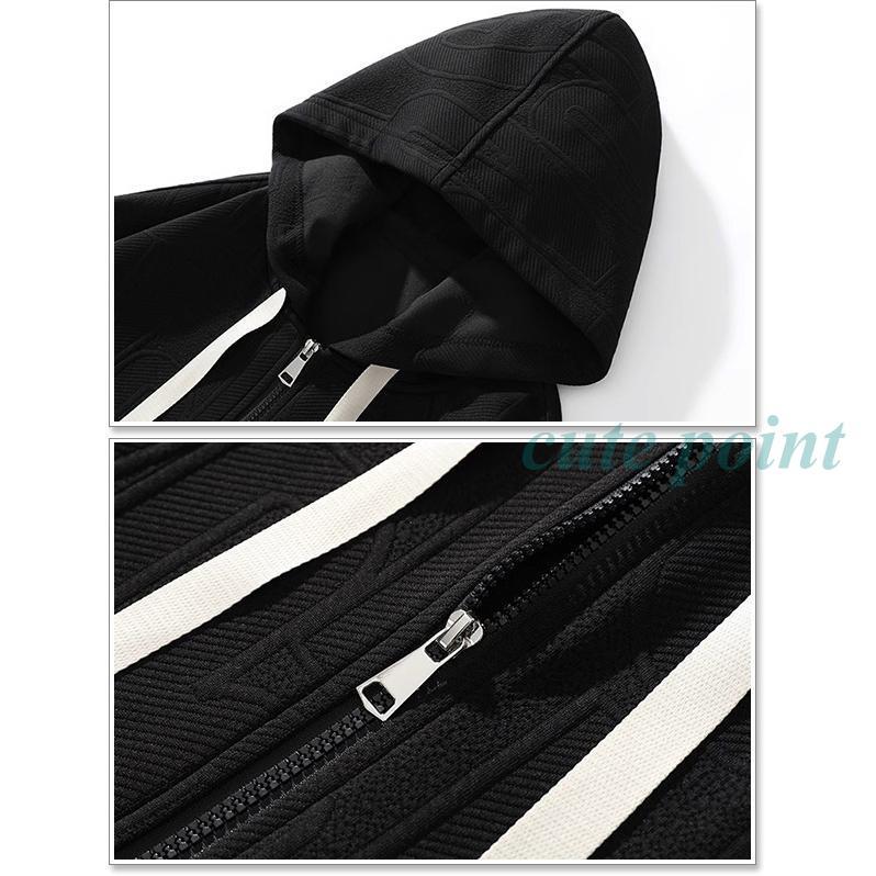 「2024新品発売」 パーカー メンズ ジップパーカー ジップアップ パーカー フルジップ ファスナー トレーナー 春 秋 冬 大きいサイズ | ブランド登録なし | 19