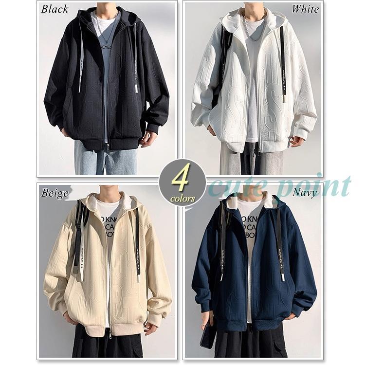 「2024新品発売」 パーカー メンズ ジップパーカー ジップアップ パーカー フルジップ ファスナー トレーナー 春 秋 冬 大きいサイズ | ブランド登録なし | 04