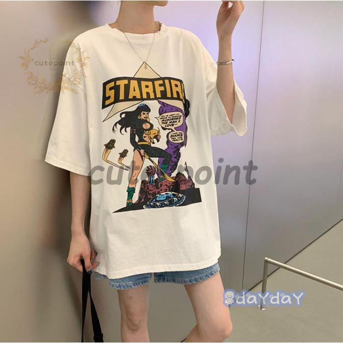 プルオーバー ゆるTシャツ 2021夏 半袖 着痩せ レディース 体型カバー Tシャツ 大きいサイズ トップス ルームウェア カジュアル｜cutepoint｜02