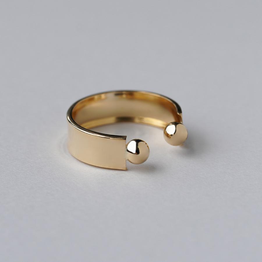 K18 イヤーカフ シンプル 片耳 イヤカフ 18金 18k 地金 イヤリング