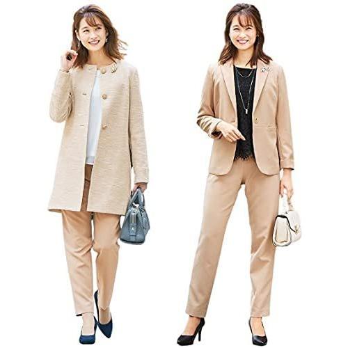 再再販 フォーマルウェア ワンピース 入学式 卒業式用 Nissen ニッセン 通勤 オケージョンまでok イメチェン異素材2ジャケットパンツスーツ 人気絶頂 Turningheadskennel Com