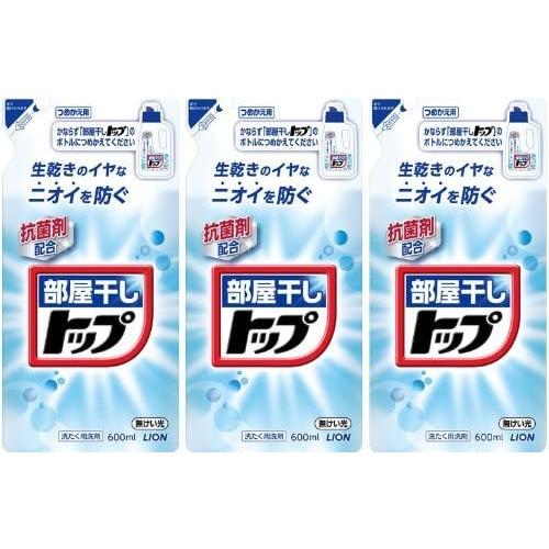 【まとめ買い】部屋干しトップ 洗濯洗剤 液体 詰め替え 600ml×3個パック|cuteshop|02