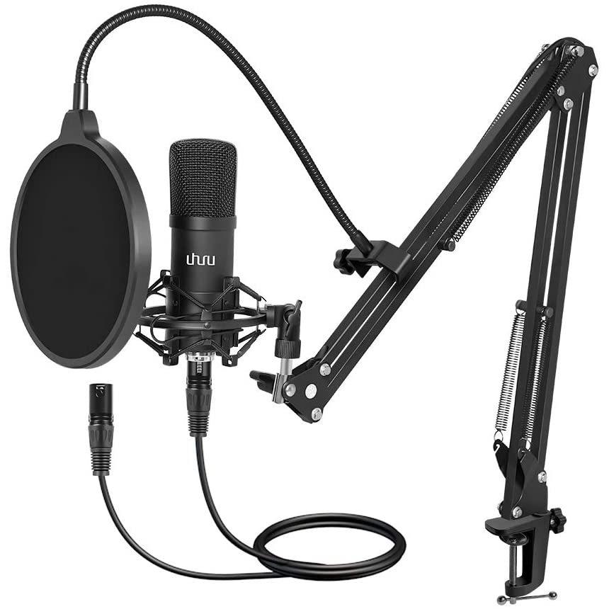 純正割引 Uhuru コンデンサーマイク Xlr マイク マイクセット 単一指向性 配信用マイク アームスタンド Xlr Xlrケーブル付き 録音 生放送 Yo 純正大セール Ssl Daikyogo Or Jp