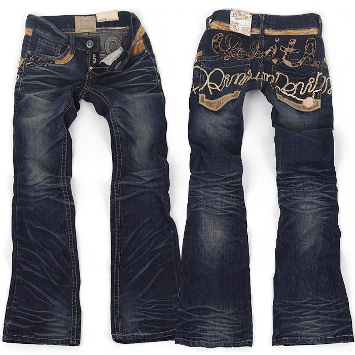 ロリータ ジーンズ LOLITA JEANS◇lo-1596 デニム 豹柄 チェーン 