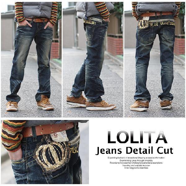 大人気 ロリータ新作メンズジーンズ 程良い色落ち加減とクラウンがカッコイイ人気商品 新作 メンズ ロリータ Mlo999 Mlo999 Lemme 通販 Yahoo ショッピング