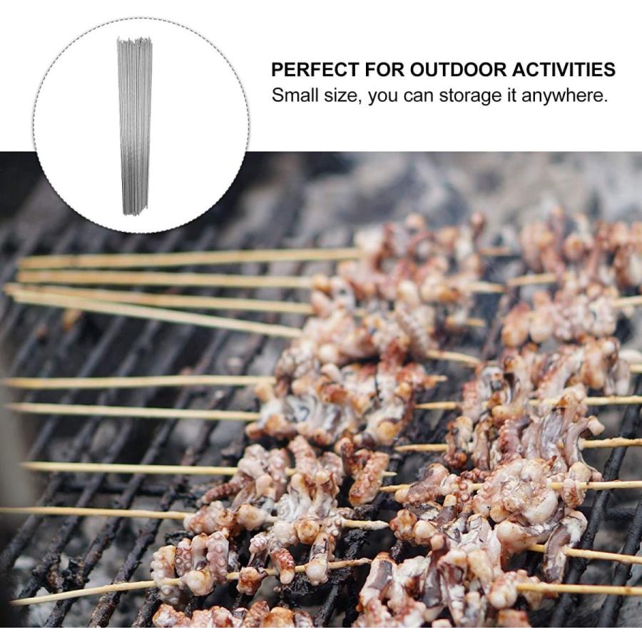 1180円 美しい Iplusmile バーベキュー串 焼き串 魚串 33cm ステンレス qフォーク バーベキュー道具 調理器具 アウトドア キャンプ 再