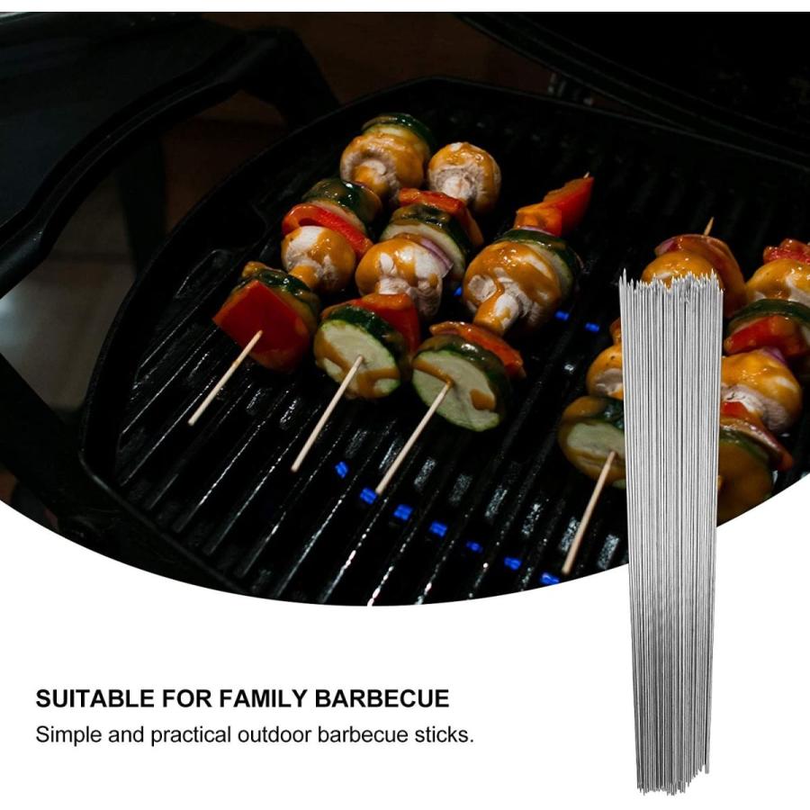 1180円 美しい Iplusmile バーベキュー串 焼き串 魚串 33cm ステンレス qフォーク バーベキュー道具 調理器具 アウトドア キャンプ 再