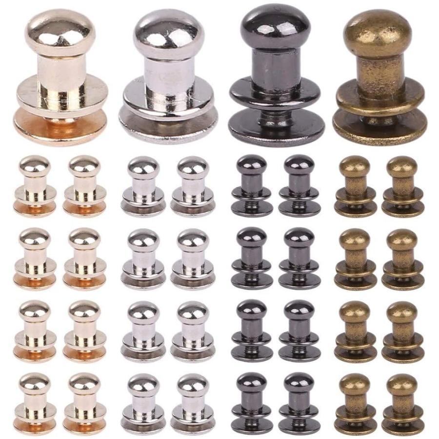 ルボナリエ ネジ式 6mm ギボシ 80個セット レザー用 レザークラフト ハンドメイド パーツ 4色 各個 Cutestore 通販 Yahoo ショッピング