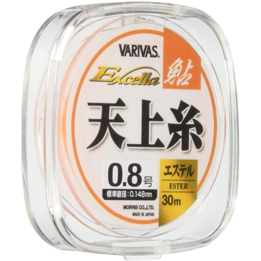 一番の VARIVAS バリバス エステルライン エクセラ鮎 天上糸 30ｍ 0.8号 フラッシュオレンジ umb.digital