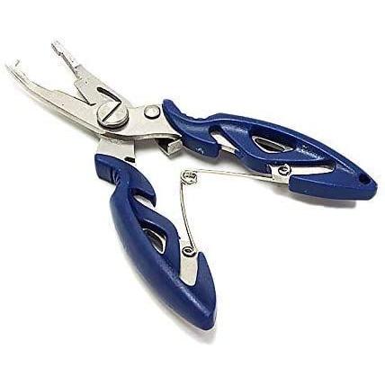 春のコレクション 釣り用ペンチ 釣りプライヤー 多機能 釣りの必需品 割人間工学に基づいた握りやすいグリップ シルバー 青 Simbcity Net