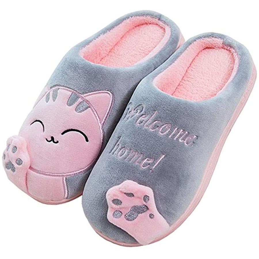 着後レビューで Foochow スリッパ静かなインテリアかわいい猫の家族の子供カップルルームの靴 Cisama Sc Gov Br