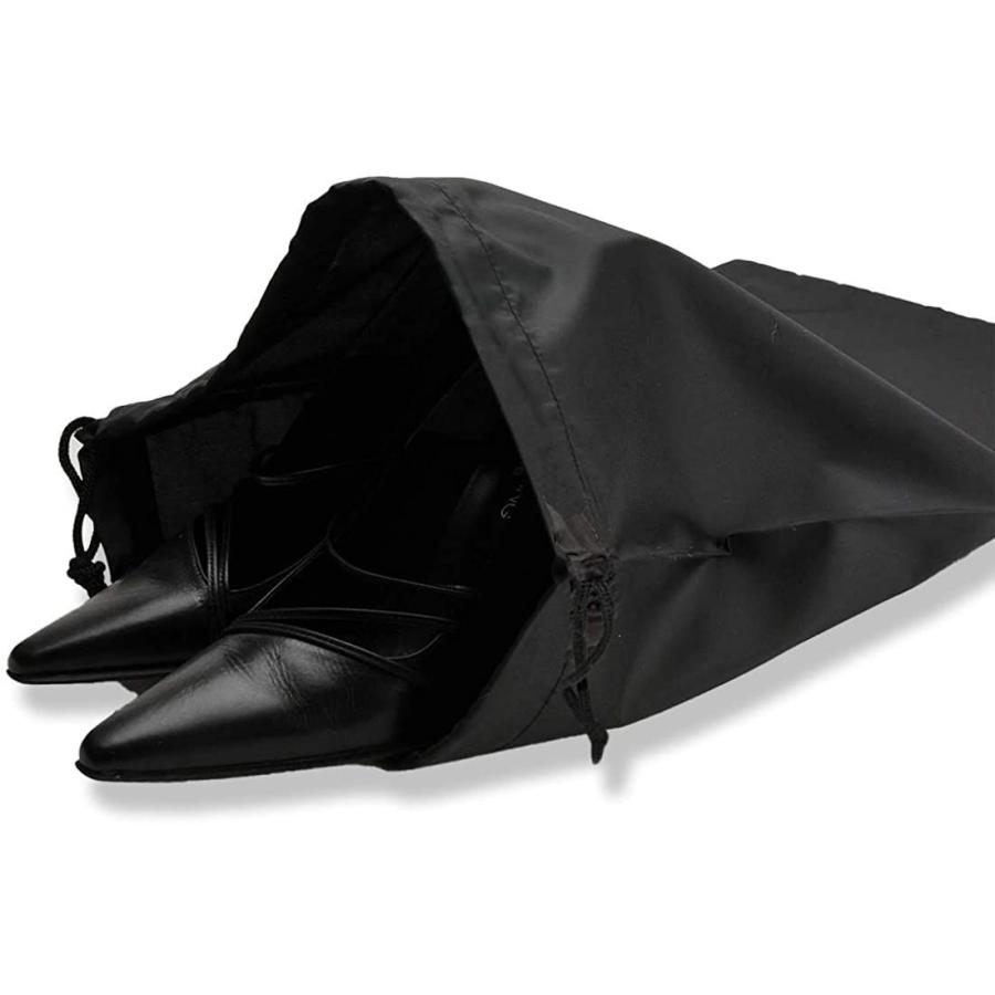 在庫限り ハッピークローバー ナイロン製靴袋 下足入れ 紺 黒 紺 Atlantide1 Com