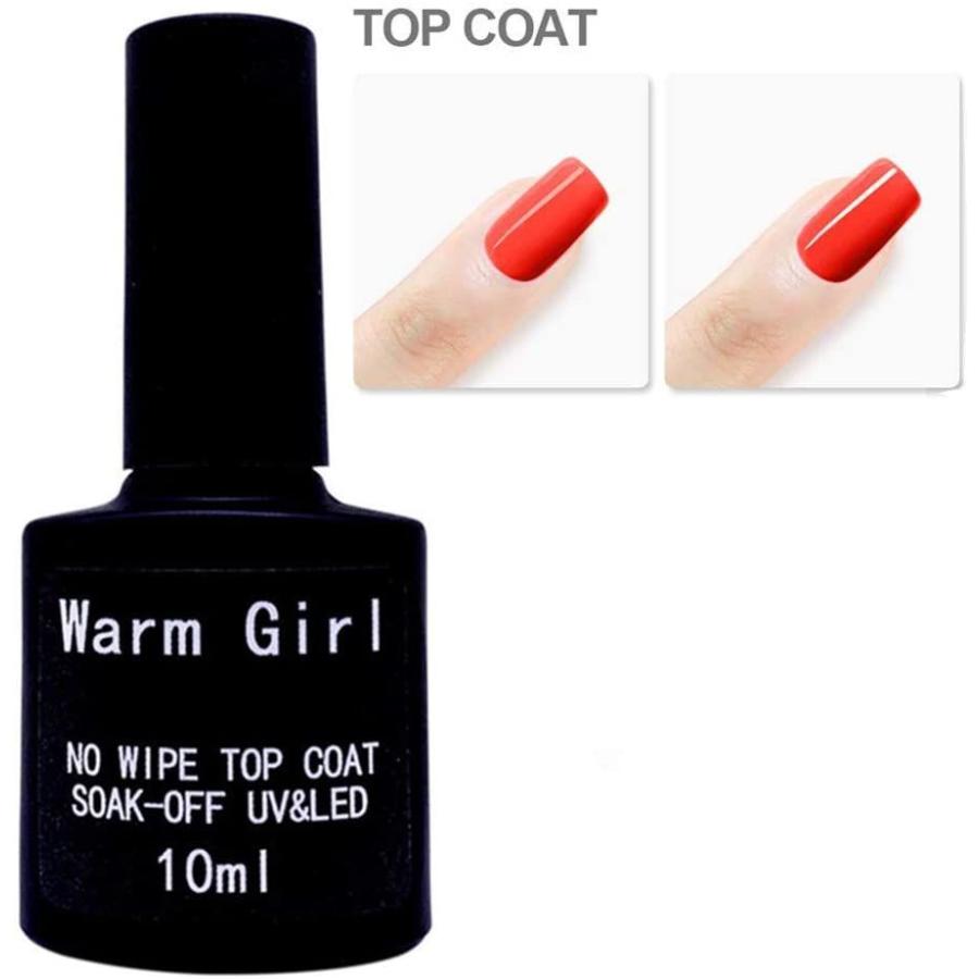 ウォームガール Warm Girl ジェルネイル ベースコート トップコート 10ml 対応 共2本入り セール 特集 セット カラージェル ベース