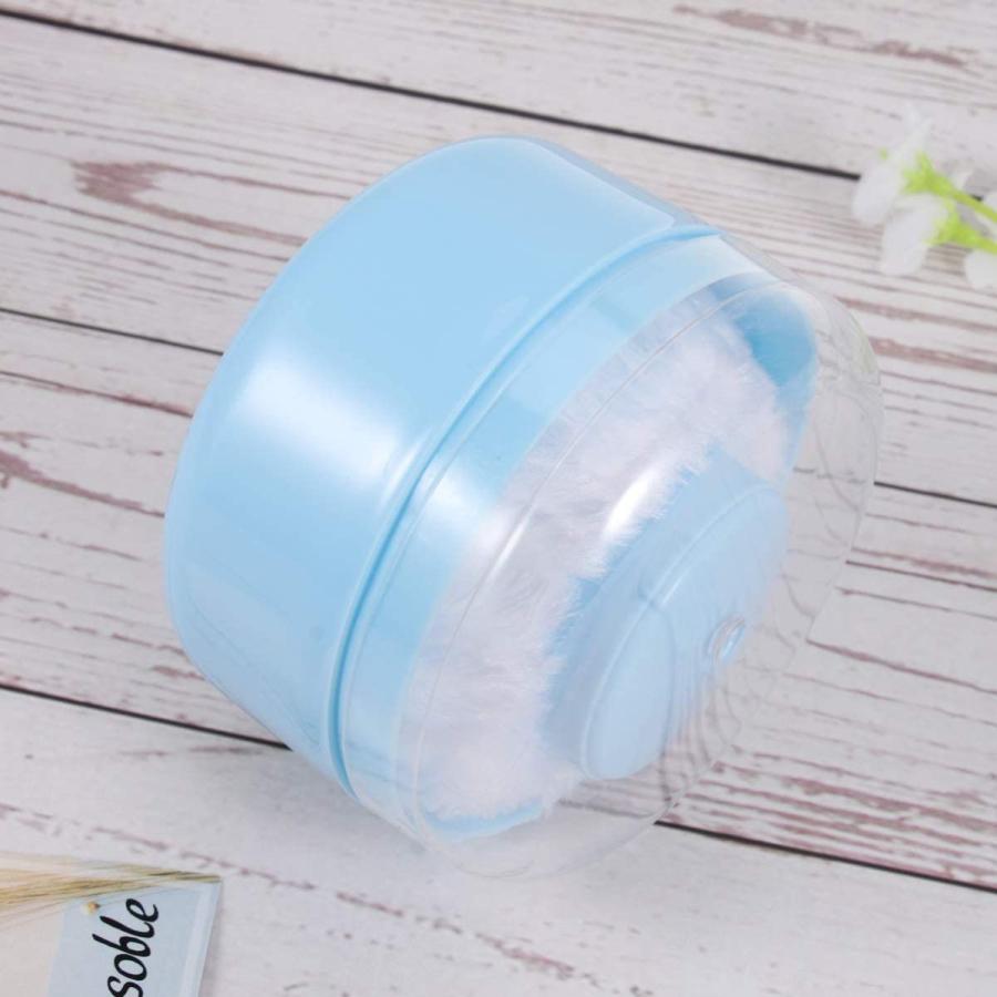 Frcolor ベビーパウダーケース パウダーボックス パウダー容器 パウダーパフ付 ふんわりパフ 詰替え容器 空 ボディケア ブルー Cutestore 通販 Yahoo ショッピング