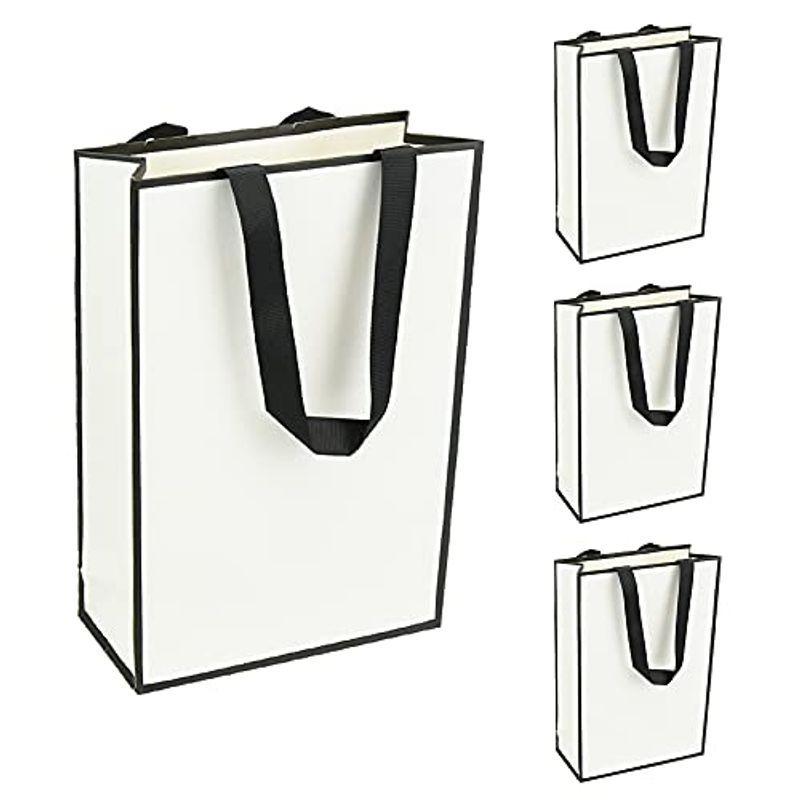 おしゃれ ギフトバッグ 紙袋 手提げ袋 シンプル 無地 型崩れしにくい 縦長 4枚ホワイト Cutestore 通販 Yahoo ショッピング