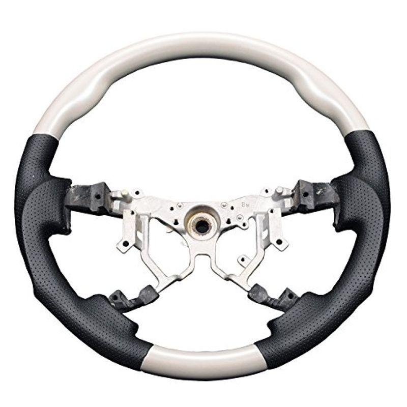 最も優遇 Lanbo ステアリング トヨタ ハイエース 0系 レジアスエース 1型 2型 3型 ガングリップ ホワイト パール クリスタル シャイ 限定製作 Turningheadskennel Com