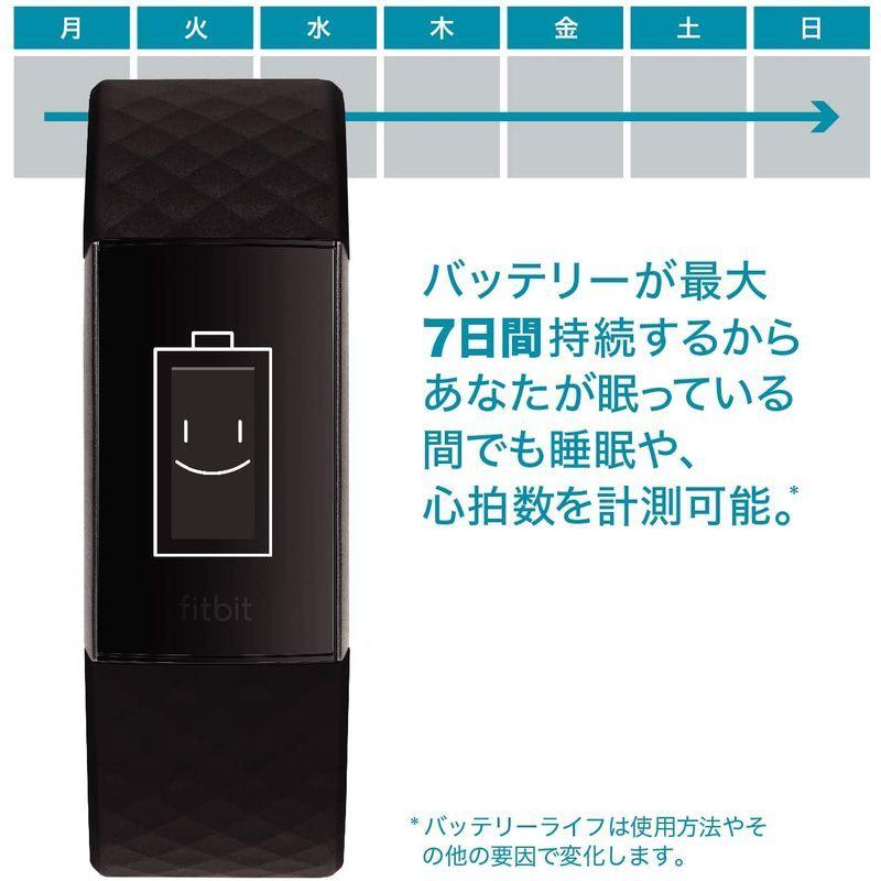 Fitbit Charge3 フィットネストラッカー Black/Graphite L/Sサイズ FB410GMBK-CJK｜cutestore｜04
